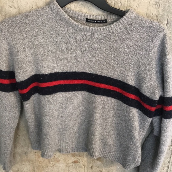 Brandy Melville striped Bernadette sweater - Picture 1 of 1